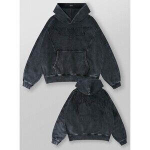 NEW IN BAG YOUNGLA (SOLD OUT) - 5173 - BATMAN STEALTH HOODIES - BLACK WASH - XL
